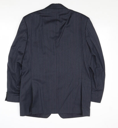 Mens UK Size 40 Marks and Spencer Regular Blue Suit Jacket