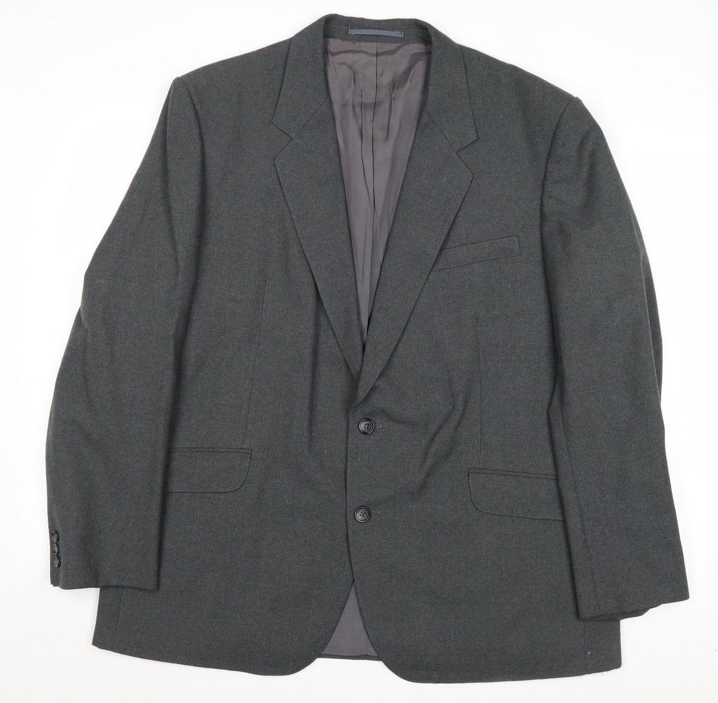 Warteks Mens Grey Polyester Jacket Suit Jacket Size 44 Regular