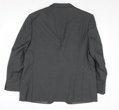 Warteks Mens Grey Polyester Jacket Suit Jacket Size 44 Regular