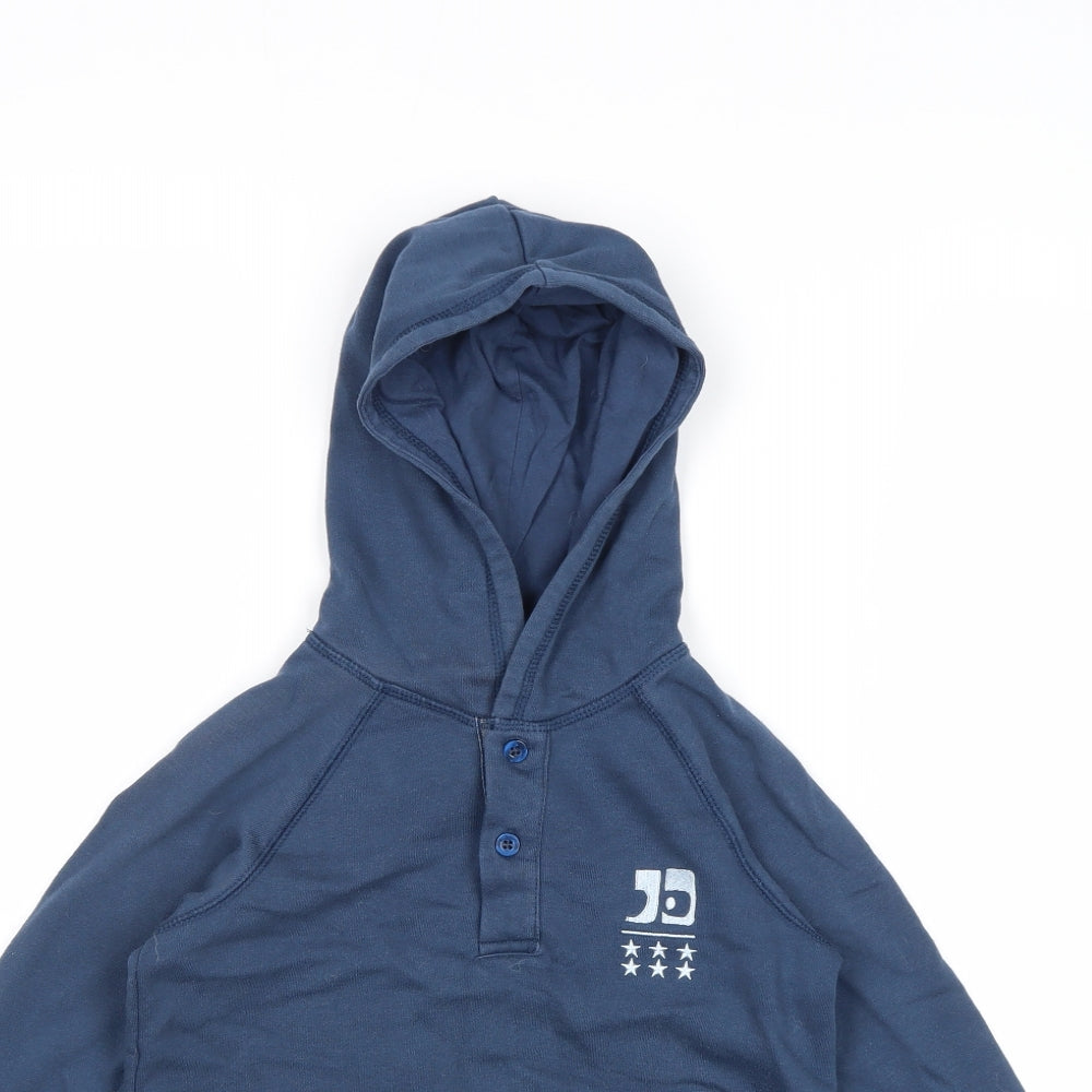 Joe's Boys Blue Polyester Pullover Hoodie Size 6 Years Button