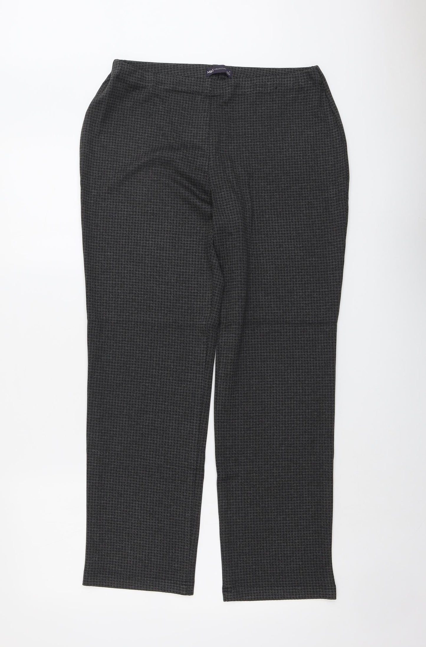 Womens UK Size 12 Marks and Spencer Regular Fit  Grey Trousers