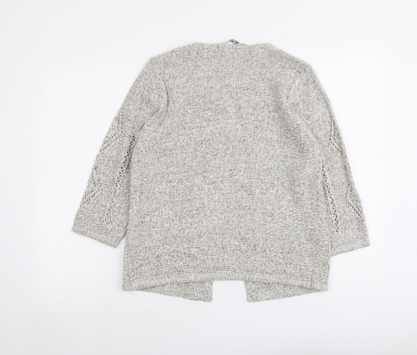 Womens UK Size S EWM Beige Cardigan Jumper