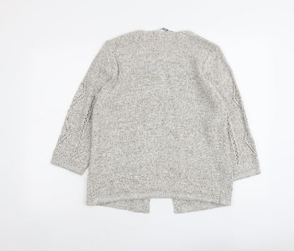 Womens UK Size S EWM Beige Cardigan Jumper