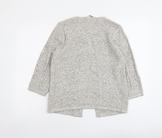 Womens UK Size S EWM Beige Cardigan Jumper