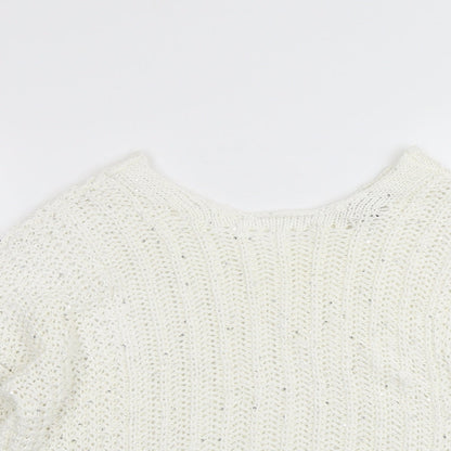 Womens UK Size M NEXT Ivory Pullover Jumper