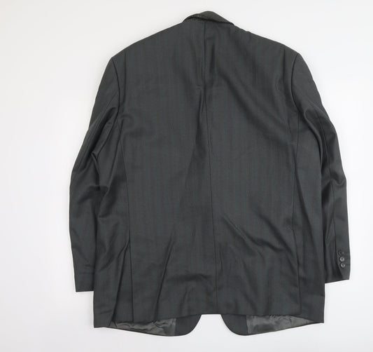 Mens UK Size L Wellington Regular Grey Suit Jacket