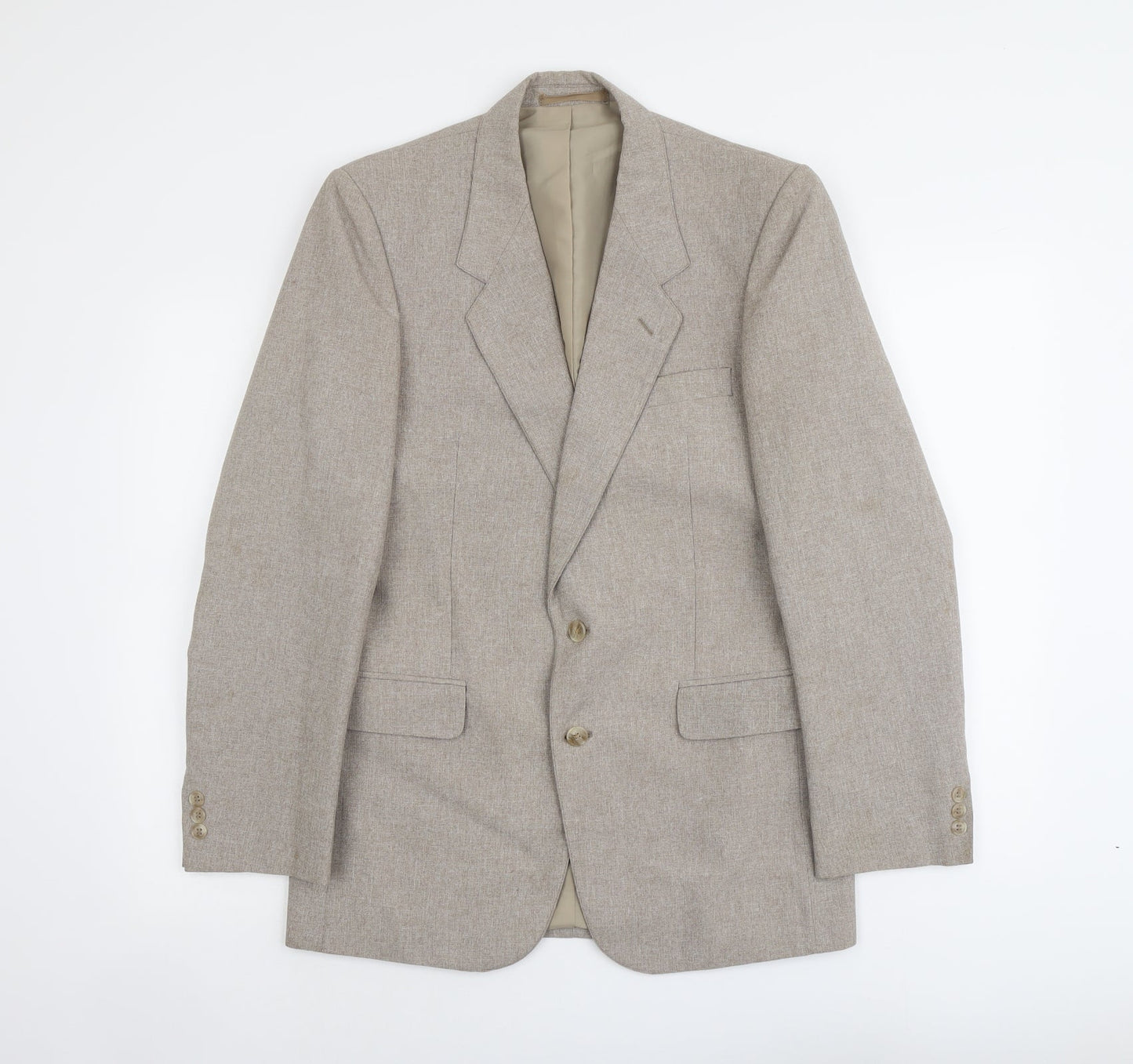 Mens UK Size S C&A Regular Beige Suit Jacket