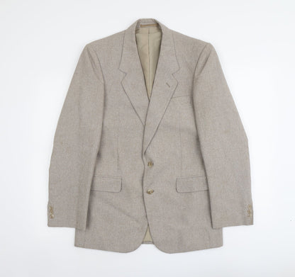 Mens UK Size S C&A Regular Beige Suit Jacket