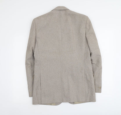 Mens UK Size S C&A Regular Beige Suit Jacket
