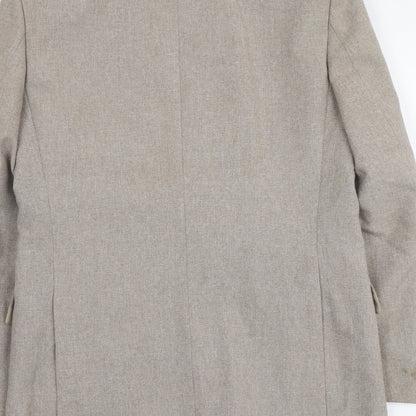 Mens UK Size S C&A Regular Beige Suit Jacket