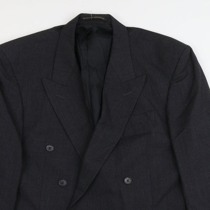 Mens UK Size L Marks and Spencer Regular Blue Suit Jacket