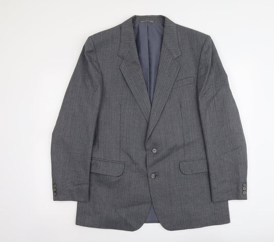 Mens UK Size L C&A Regular Grey Suit Jacket