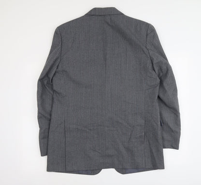 Mens UK Size L C&A Regular Grey Suit Jacket