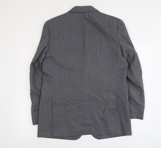 Mens UK Size L C&A Regular Grey Suit Jacket