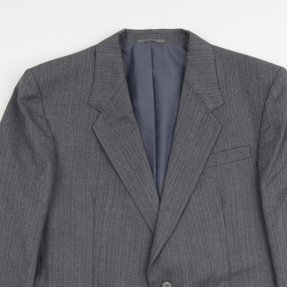 Mens UK Size L C&A Regular Grey Suit Jacket