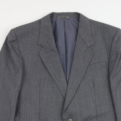 Mens UK Size L C&A Regular Grey Suit Jacket