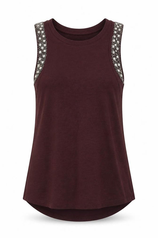 Womens UK Size M A&G Red Basic Tank