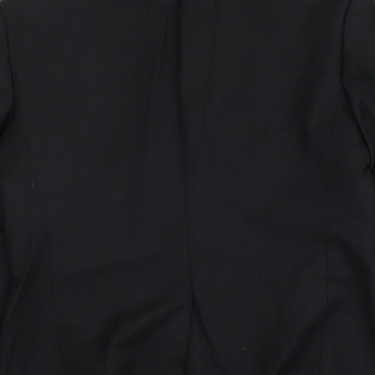 Kiomi Mens Black Polyester Jacket Suit Jacket Size L Regular