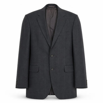 Dun&Co Mens Grey Check Wool Jacket Suit Jacket Size L Regular