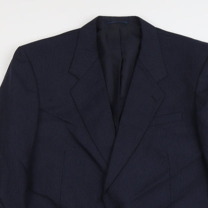 Mens UK Size XL C&A Regular Blue Suit Jacket