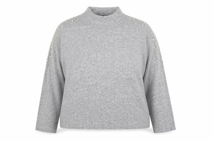 Womens UK Size 16 New Look Grey Pullover Jumper