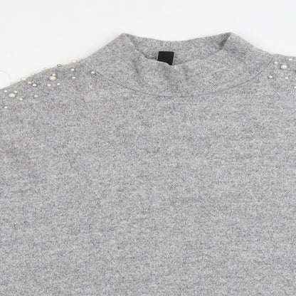 Womens UK Size 16 New Look Grey Pullover Jumper