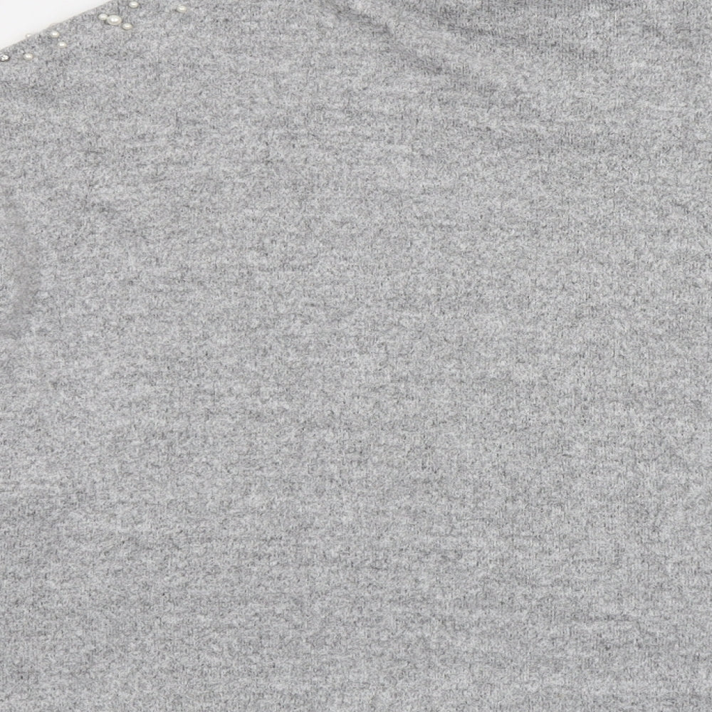 Womens UK Size 16 New Look Grey Pullover Jumper
