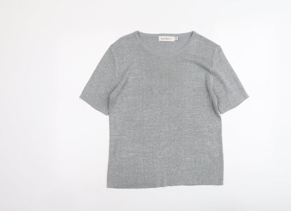 Womens UK Size S Bonmarché Silver Pullover Jumper