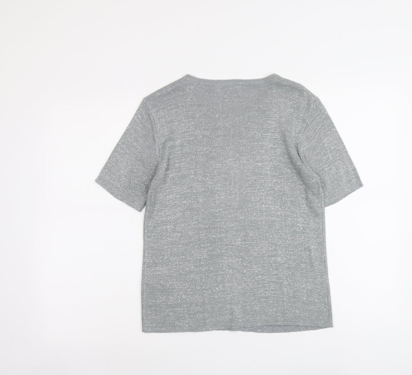 Womens UK Size S Bonmarché Silver Pullover Jumper
