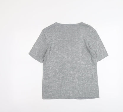 Womens UK Size S Bonmarché Silver Pullover Jumper