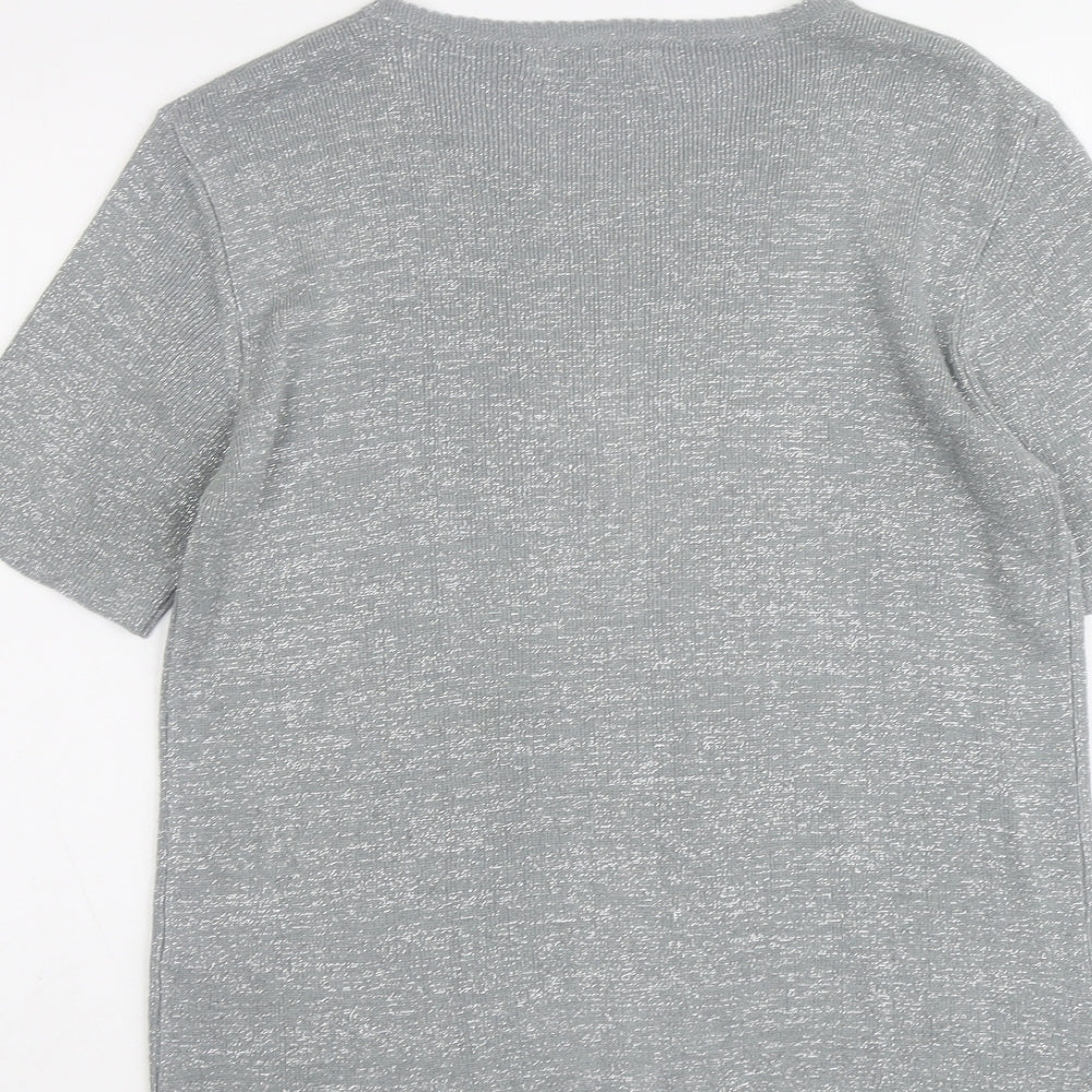Womens UK Size S Bonmarché Silver Pullover Jumper