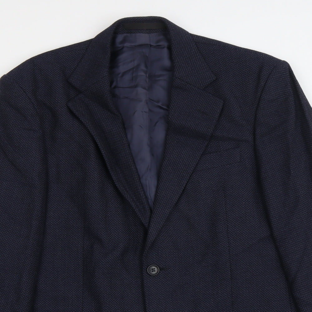 Mens UK Size L Marks and Spencer Regular Blue Suit Jacket