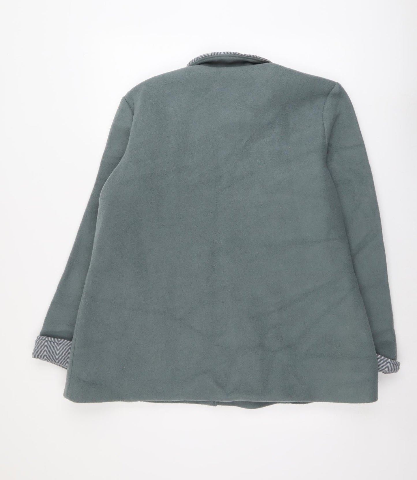 Anne De Lancay Womens Green Jacket Size M Button