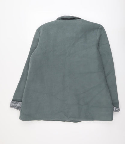 Anne De Lancay Womens Green Jacket Size M Button