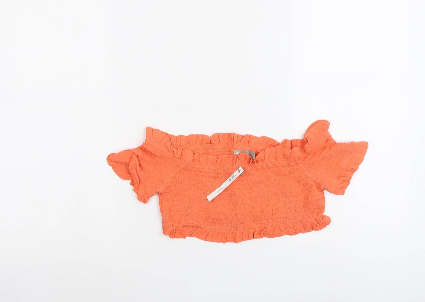 Womens UK Size 8 ASOS Orange Cropped Tank