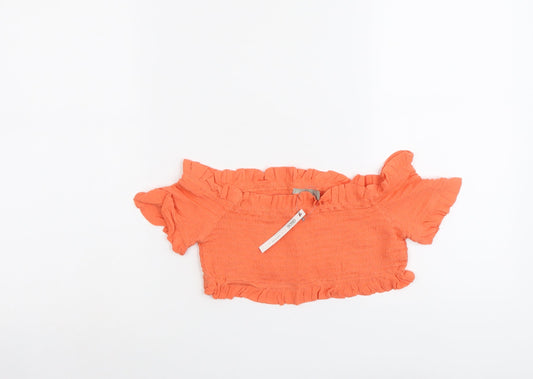 Womens UK Size 8 ASOS Orange Cropped Tank