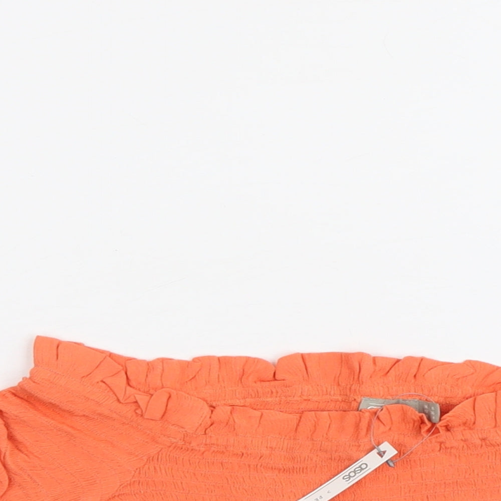 Womens UK Size 8 ASOS Orange Cropped Tank