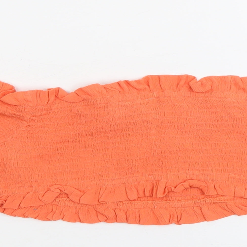 Womens UK Size 8 ASOS Orange Cropped Tank