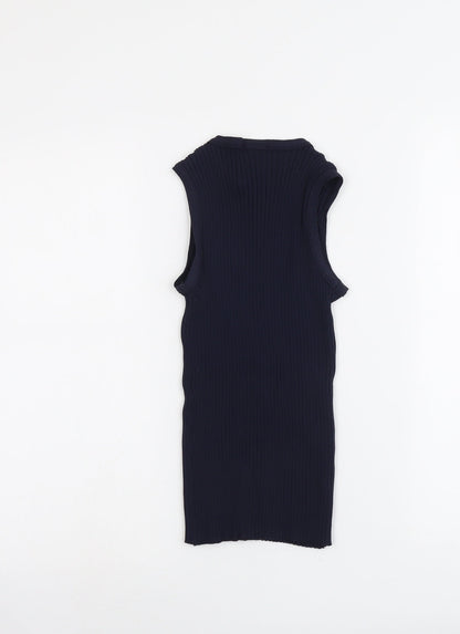 Womens UK Size 12 Warehouse Blue Basic Tank