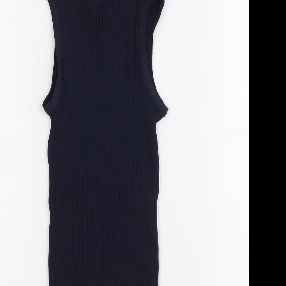 Womens UK Size 12 Warehouse Blue Basic Tank