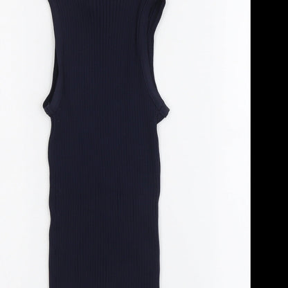 Womens UK Size 12 Warehouse Blue Basic Tank