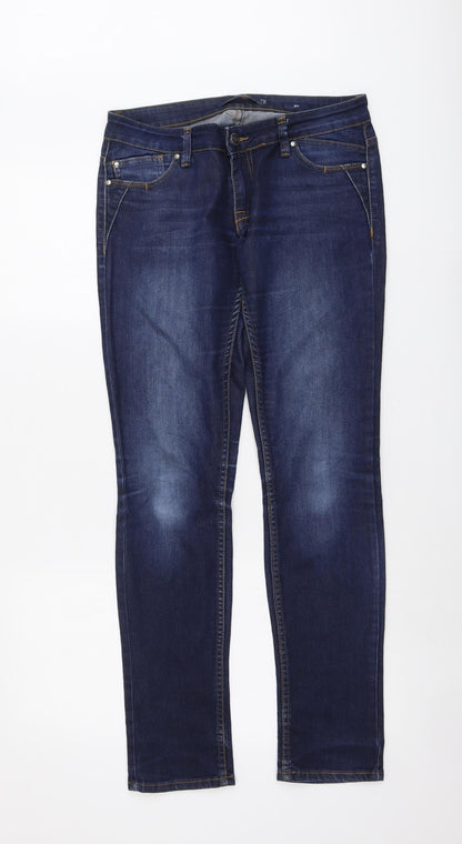 Womens UK Size 29 in RESERVED Regular Fit Straight Blue Jeans