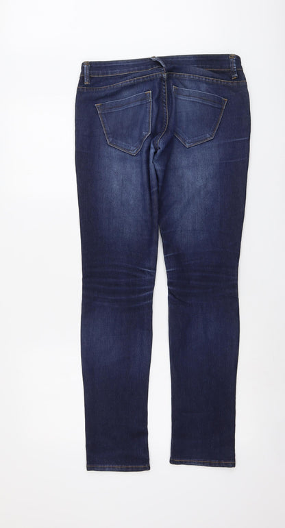 Womens UK Size 29 in RESERVED Regular Fit Straight Blue Jeans