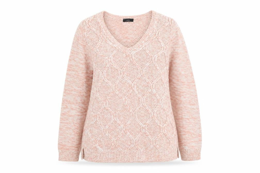 Womens UK Size 14 M&Co Pink Pullover Jumper