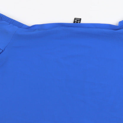 Womens UK Size 12 New Look Blue Basic Blouse
