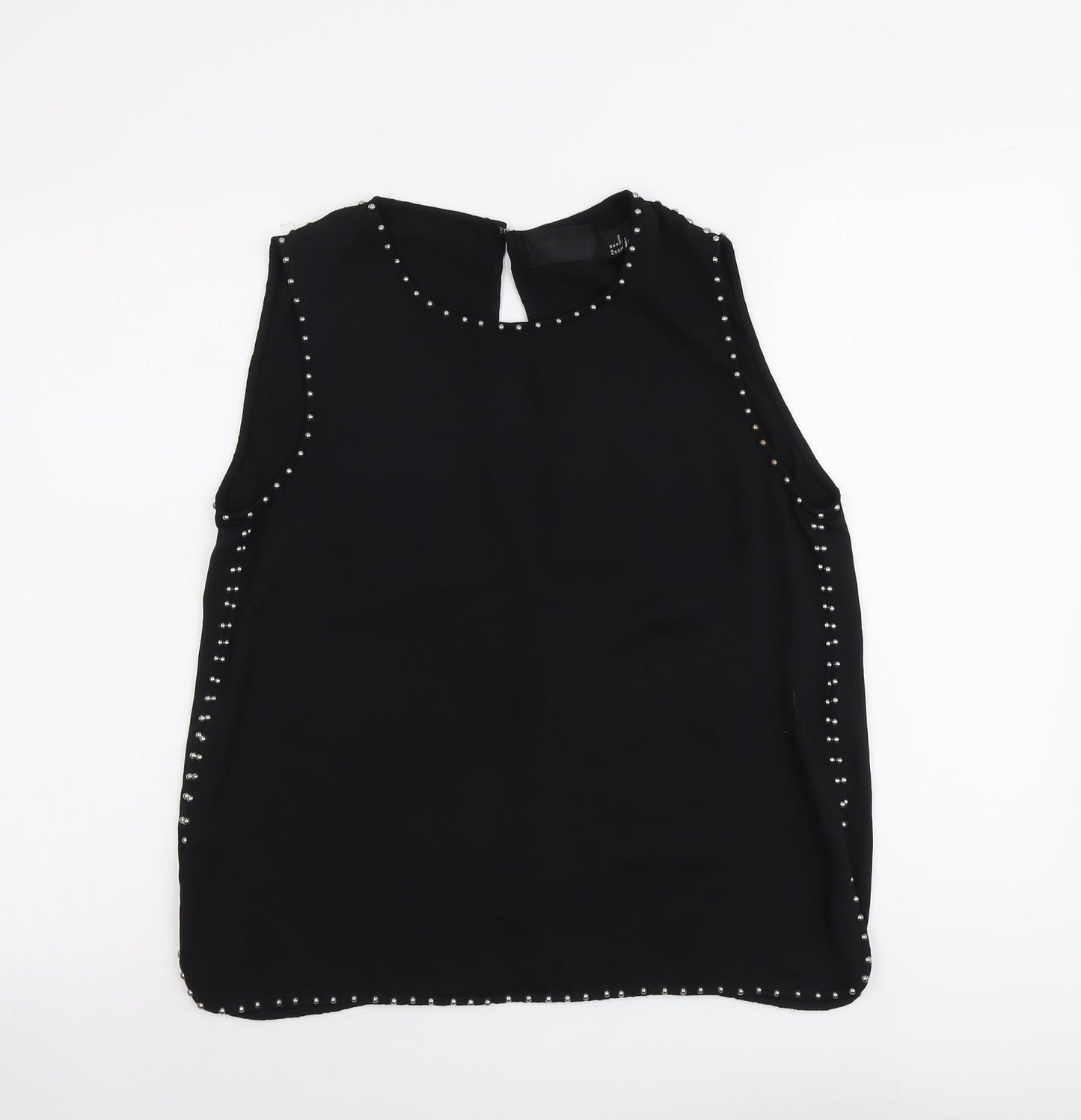 Womens UK Size 12 H&M Black Basic Blouse