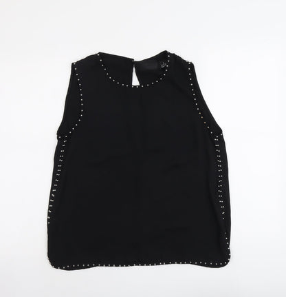 Womens UK Size 12 H&M Black Basic Blouse