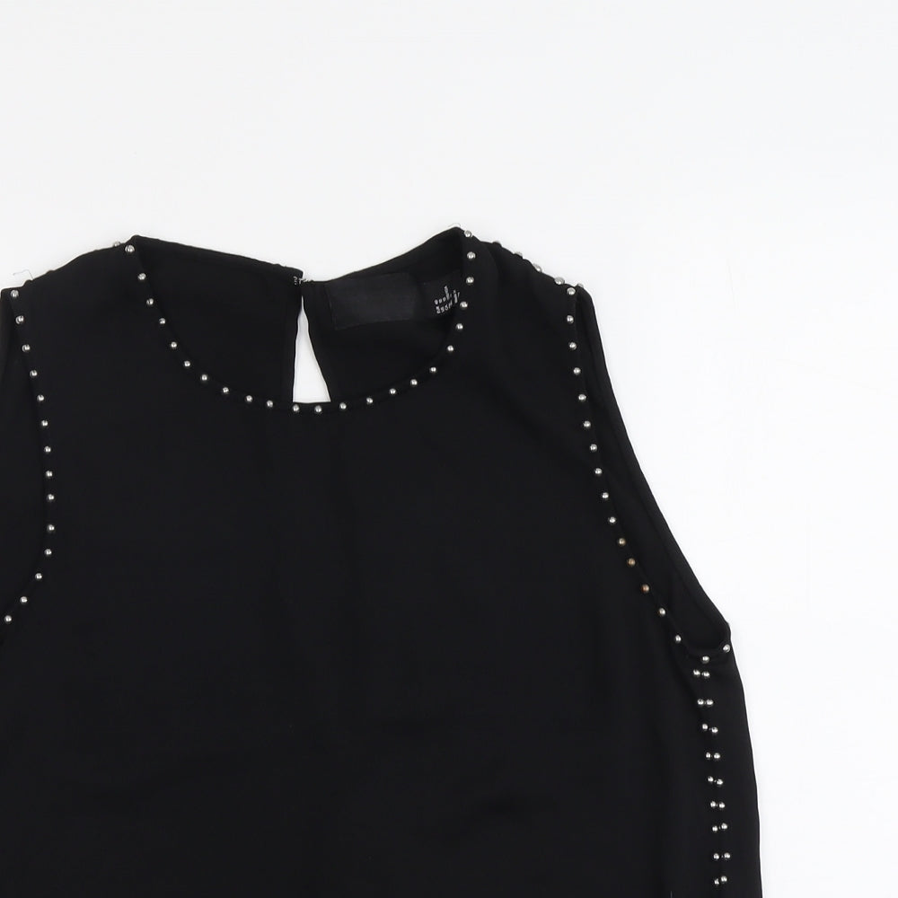 Womens UK Size 12 H&M Black Basic Blouse