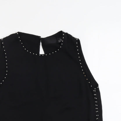 Womens UK Size 12 H&M Black Basic Blouse