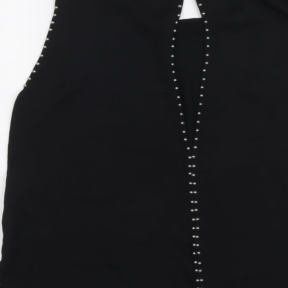 Womens UK Size 12 H&M Black Basic Blouse